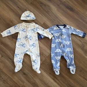 🐨Set of 2 Baby Boy Pajamas SIZE: 9 Months🐼